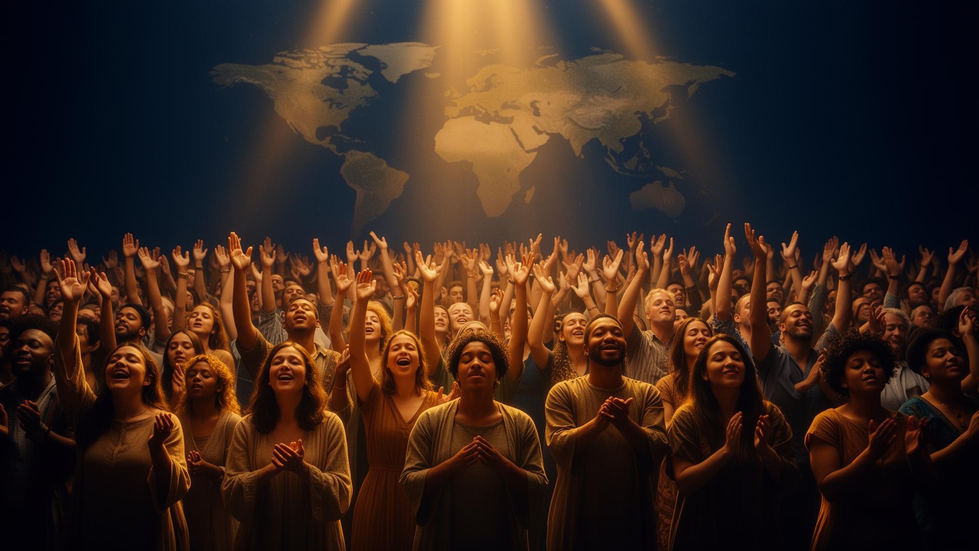Global congregation in worship and prayer